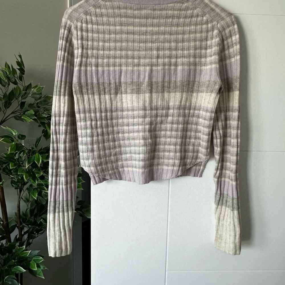 BABATON lilac striped knit sweater - Picture 3 of 4